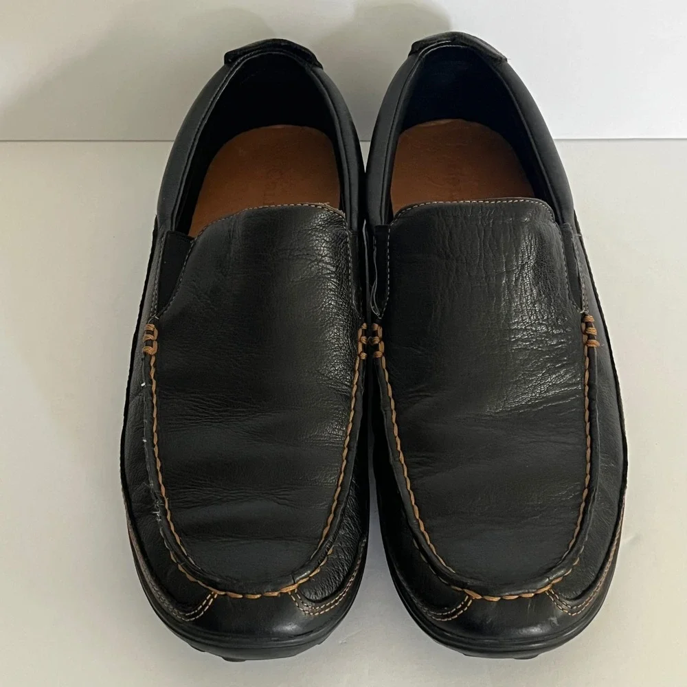 Cole Haan Tucker Venetian Black Leather Driving Loafers C03557 G12 Slip On 10M